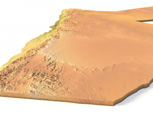 Jordan Terrain 3D Model