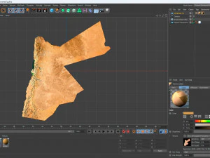 Иордания Ландшафт 3D Модель
