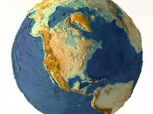 Teren Ziemi Bez Wody Model 3D