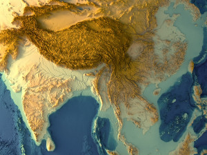 Earth Terrain Without Water 3D Model