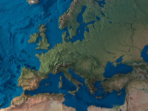 Earth Terrain Without Water 3D Model