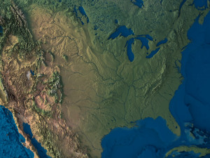 Earth Terrain Without Water 3D Model