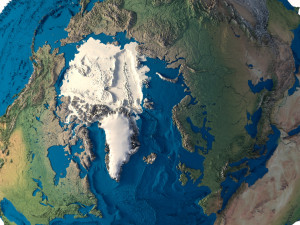 Earth Terrain Without Water 3D Model