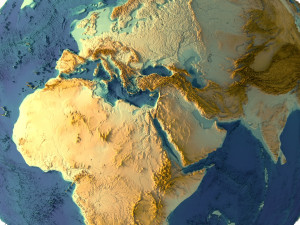 Earth Terrain Without Water 3D Model