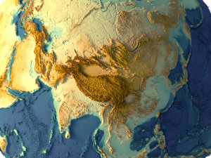 Earth Terrain Without Water 3D Model