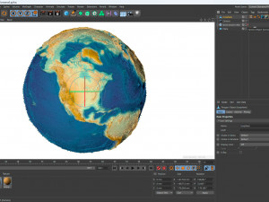 Earth Terrain Without Water 3D Model