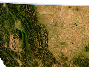 Montana Terrain 3D Model