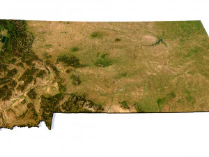 Montana Terrain 3D Model