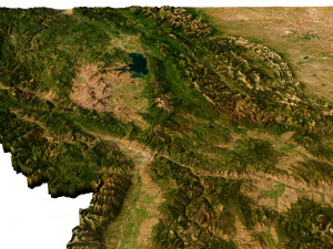 Montana Terrain 3D Model