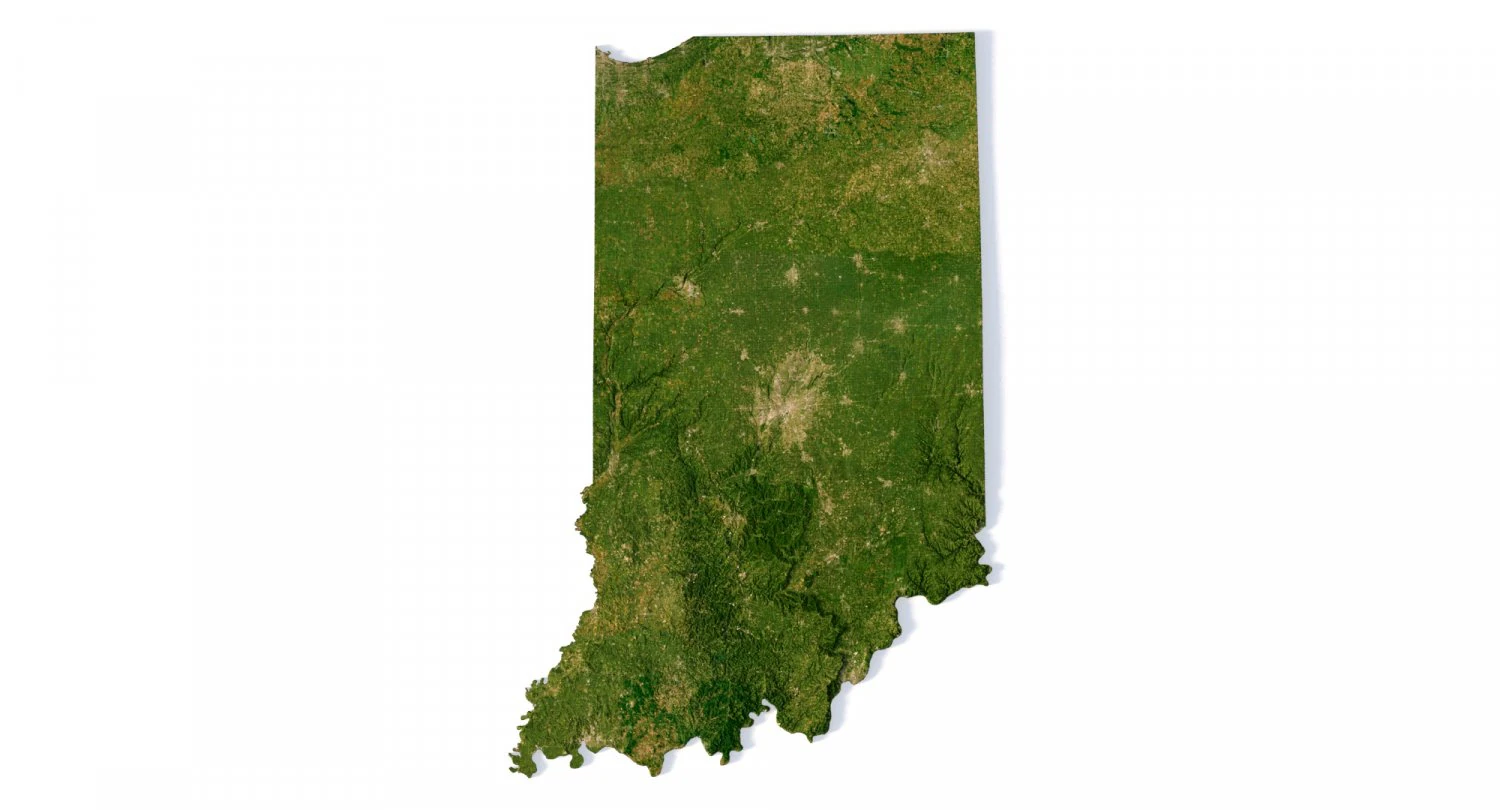 Indiana Terrain 3D Model .c4d .max .obj .3ds .fbx .stl .blend 