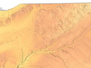 Indiana Terrain 3D Model