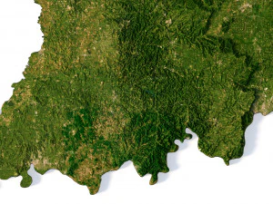 Indiana Terrain 3D Model