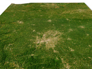 Indiana Terrain 3D Model