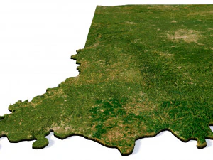 Indiana Terrain 3D Model