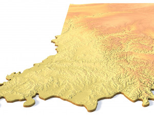 Indiana Terrain 3Dモデル