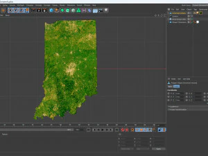 Indiana Terrain 3D Model