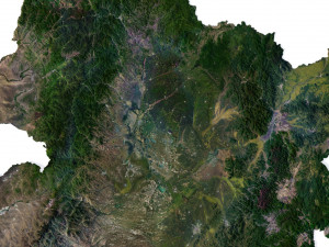 China Terrain 3D Map Model 3D