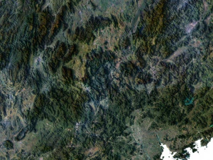 China Terrain 3D Map 3D Model