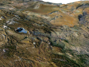 China Terrain 3D Map 3D Model
