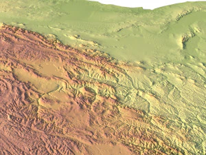 China Terrain 3D Map 3D Model