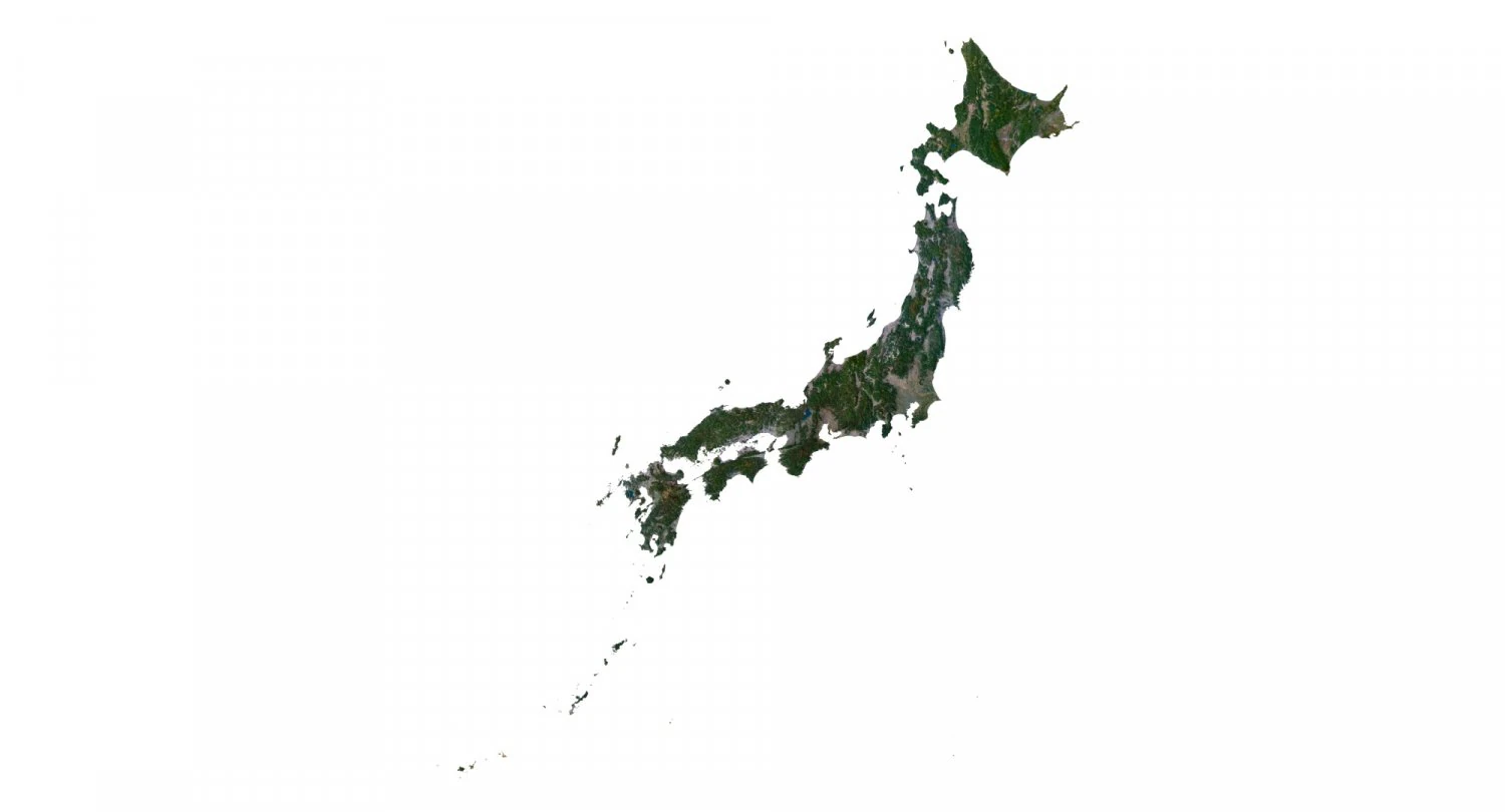 Japan Terrain 3D Map 3D Model .c4d .max .obj .3ds .fbx .stl .blend 