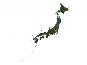 Japan Terrain 3D Map Modelo 3D