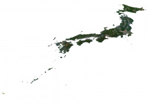 Japan Terrain 3D Map 3D Model