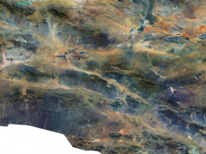 Mongolia Terrain 3D Map 3Dモデル