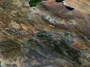 Mongolia Terrain 3D Map 3Dモデル