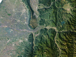 Taiwan Terrain 3D Map 3D Model
