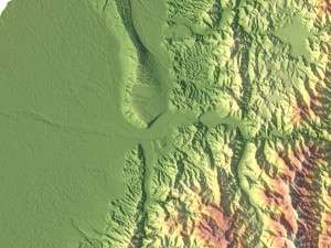 Taiwan Terrain 3D Map 3Dモデル