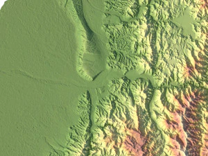 Taiwan Terrain 3D Map 3D Model