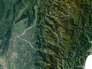 Taiwan Terrain 3D Map 3D Model