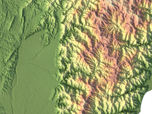 Taiwan Terrain 3D Map 3Dモデル