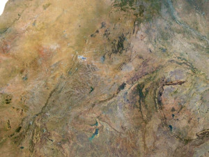 Indien-Gel&auml;nde-3D-Karte 3D Modell