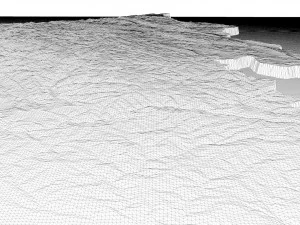 Indien-Gel&auml;nde-3D-Karte 3D Modell