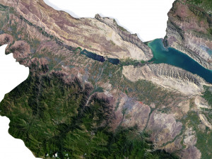 Azerbaijan Terrain 3D Map 3D Model