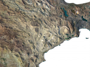 Azerbaijan Terrain 3D Map 3D Model