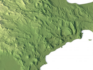 Azerbaijan Terrain 3D Map 3D Model