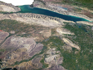 Azerbaijan Terrain 3D Map 3D Model
