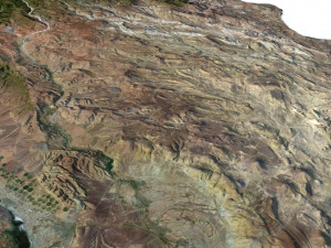 Azerbaijan Terrain 3D Map 3D Model