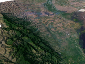 Azerbaijan Terrain 3D Map 3D Model