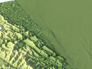 Azerbaijan Terrain 3D Map 3D Model