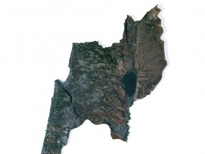 Israel Terrain 3D Map Model 3D