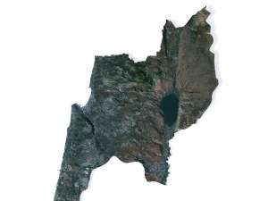 Israel Terrain 3D Map 3D Model