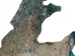 Israel Terrain 3D Map Model 3D