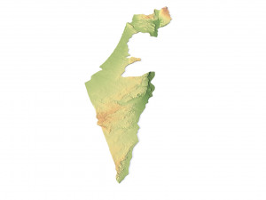 Israel Terrain 3D Map Model 3D