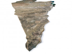 Israel Terrain 3D Map Model 3D