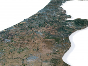 Israel Terrain 3D Map Model 3D