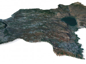 Israel Terrain 3D Map Model 3D